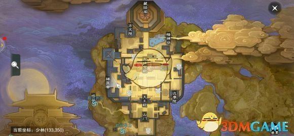 《楚留香手游》1月9日坐观万象打坐修炼地点坐标