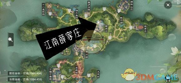 《楚留香》手游4月3日坐观万象修炼点坐标