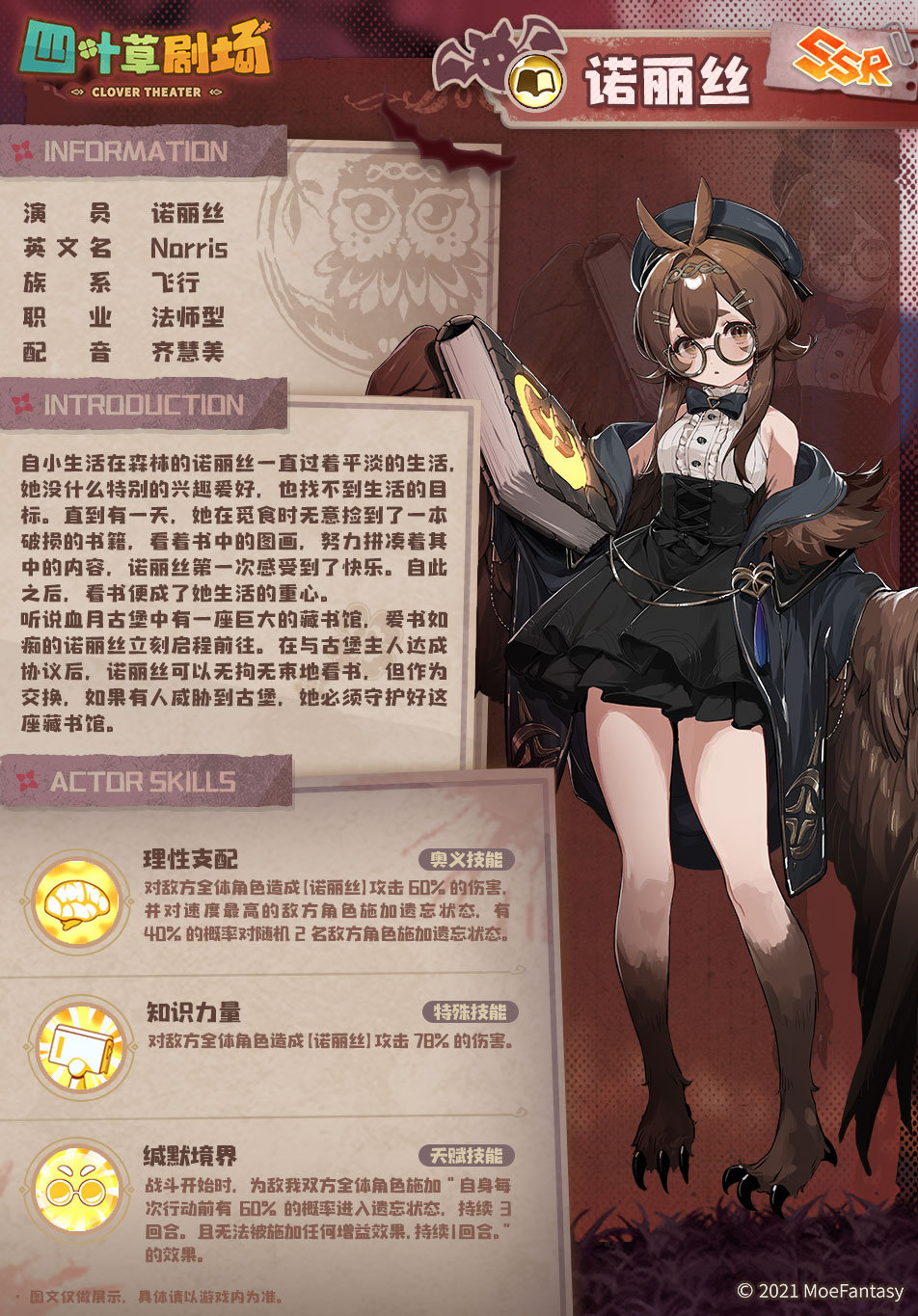 《四叶草剧场》诺丽丝属性强度介绍