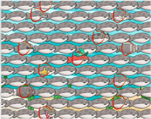 《疯狂梗传》找鱼鱼找12处不同的鱼通关攻略